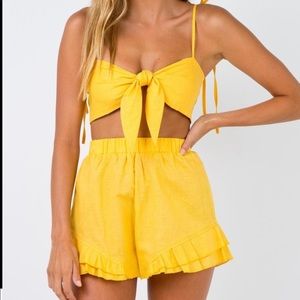 Princess Polly yellow set